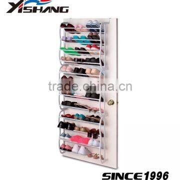 36 pairs metal over the door shoe rack