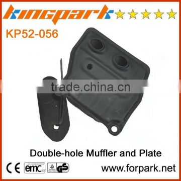 Garden Tools Kingpark 45 52 58 Double hole exhaust muffler for chain saw