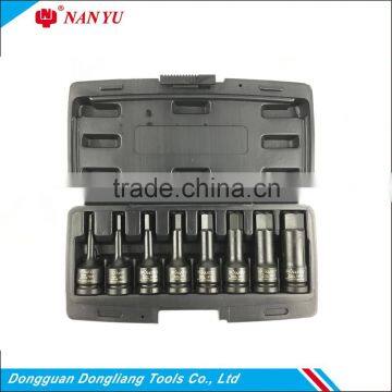 6pcs Metric 1/2Driver Hex Bit Air Impact Socket Set M5-M18