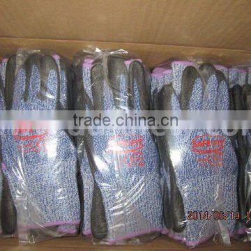 DDSAFETY 2017 Black PU Coated Cut Resistant Gloves photo-2