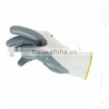 gray foam nitrile palm coated nylon gloves