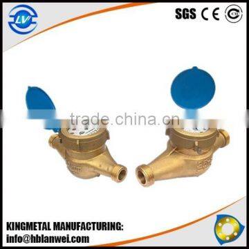 multi jet brass material dry dial water meter