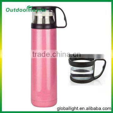 Pink Stainless Steel JAZZ Vacuum Cup with Buckle Plug