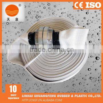 2 Inch Pvc Lining White Fire Hose Reel Connected With Storz Couplings photo-3