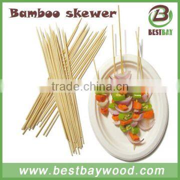 bamboo bbq skewer,bamboo skewer 40cm