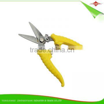 High Quality 7 Inches Stainless Steel Garden Scissors/Pruner With Plastic Handle photo-4