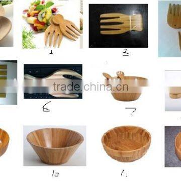 Wholesale bamboo products/salad bowls n scoops