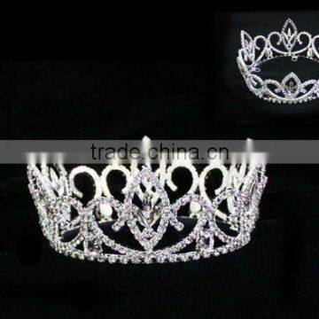 Big Pageant Crown Wholesale Rhinestone Fashion Tiaras photo-2