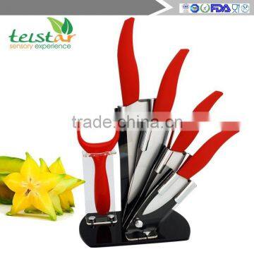 Ceramic Knife 6 Piece Color Handle Environmental Ceramic Knives Zirconia Ceramic Carving Knife