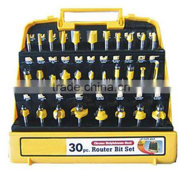 30pcs Router Bit & automotive tool set certificated by CE