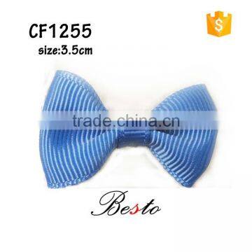 2016 New style handmade elegant pure color knitted bow for lady shoe accessory