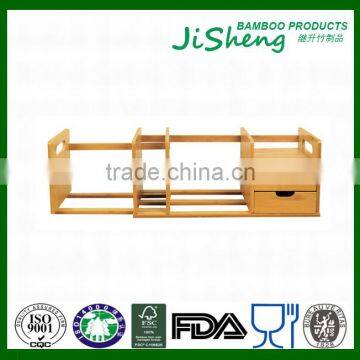 Multifunctional Bamboo Stationary Organizer Office Stationary Storage Box photo-6