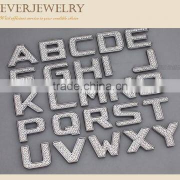 Rhinestone alphabet letter sticker for car decoration