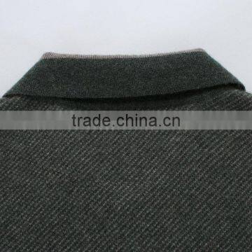 Grey 100%wool Winter Fashion With Long Sweater ,blue Long Sleeve Model Sweater for Men With 1/4 Zipper ,men Sweater 2015 photo-5