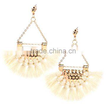 Bohemian Jewelry Colorful Tassel Charms Earrings for Women photo-4