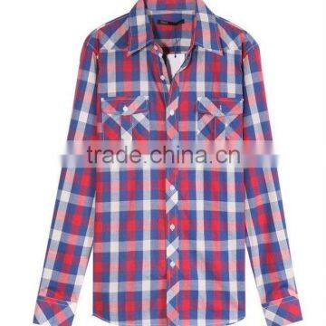 2015 Men's New Design Cotton Plaid Shirt