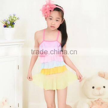 Cute Baby Girls Swimwear Kids Bikini One Piece Swimwear Swimsuits photo-3