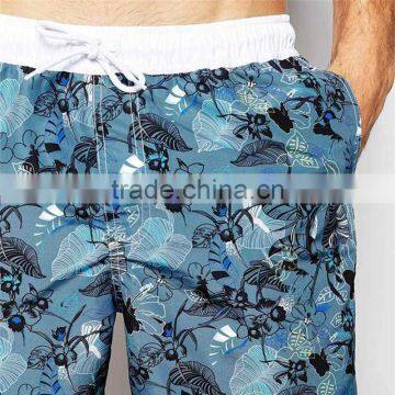 Stylish Print Quality Mens 100% Polyester Swim Shorts photo-2
