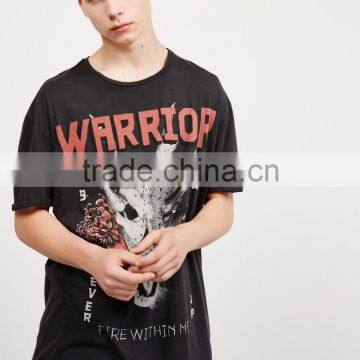 2017 Short Sleeve Custom Screen Printing Tshirts OEM Black Game Team's Apparel Round Neck Cotton T-shirts photo-5