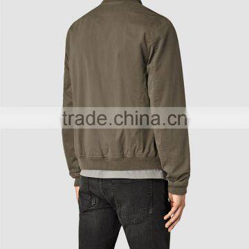 MGOO Customized 100% Cotton Mens Jackets Baseball Style Bomber Jackets Zip Up Long Sleeves Mens Tops photo-5