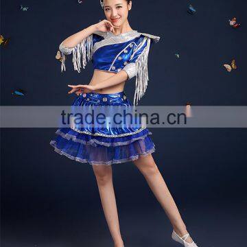 Performance Midriff Two Piece Wear Girls Sexy Party Dance Dresses photo-2
