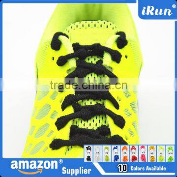 Hot-sale Elastic Cord Knot No Tie Shoelace~Colorful Jacquard No Tie Triathlon Knot Elastic Shoelaces~Accept Custom photo-2