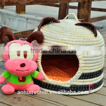 R1904H Home basket crafts Best selling handmade straw pet Cat House , Willow Cat Bed, Straw Pet House