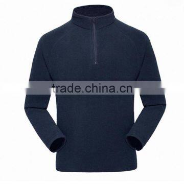 OEM custom diffent colors zipper up long sleeve polar fleece jacket