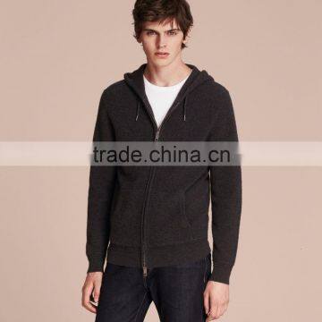 Men's Cashmere Wool Cardigan Sweater Hoodies Top photo-2