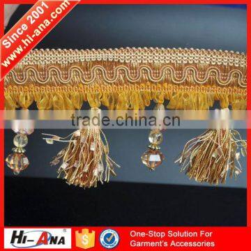 hi-ana trim3 Our factories 20 years'experience Yiwu bullion fringe