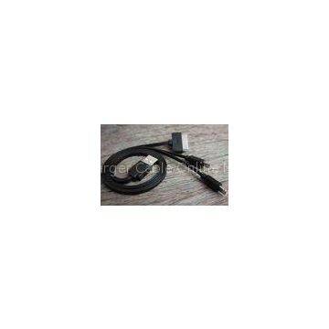 High Speed 3-in-1 IPhone USB Charger Cable Black with Apple 8 Pin / 30 Pin
