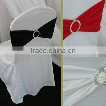 lycra spandex chair band with diamond buckle and wedding chair cover