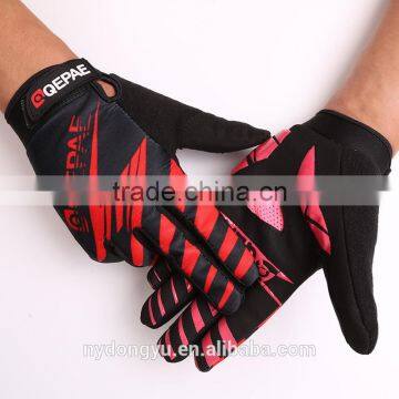 touch screen cycling outdoors training gloves/ unisex at 6 color cylcing motor full finger gloves