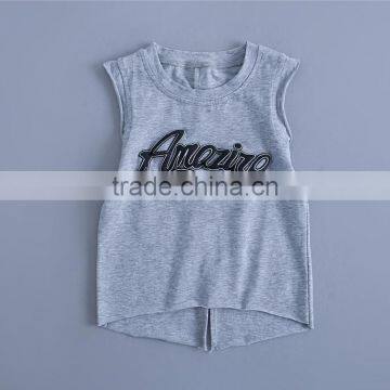 Custom Casual Little Boys Printed Vest Clothing Baby Boys Vest Sleeveless O Neck Tank Top Shirts photo-5