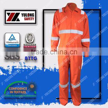 Made in China Orange Fluorescent Flame Retardant Security Guard Uniform