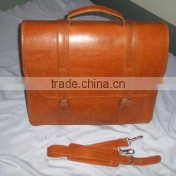 Handmade Genuine Cow Leather Briefcase, Men's Stylish Laptop Messenger Bag 20001