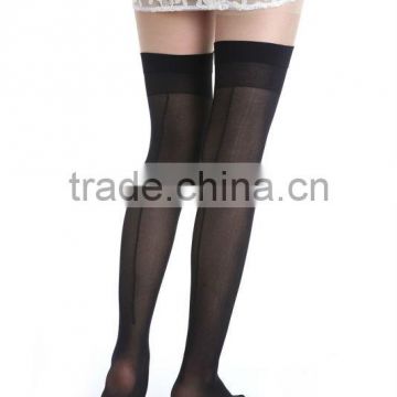 Street Fashion Wholesale Plain Lady Back Seam Anti-slip Formal For Model Nurse Woman 15D 100%Nylon Stocking