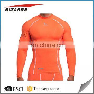 Professional custom man gym long sleeve tops wholesale/fitness running sport t-shirt