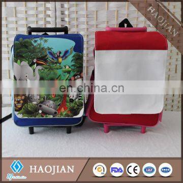 school trolley bag blank sublimation wheeled bags for children