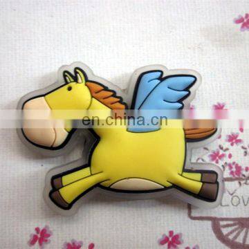 Pegasus design /lovely horse PVC fridge magnetic for promotion gift