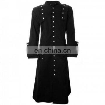 Essential Evil Loki Men Black Gothic Fashion Long Coat