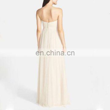 Column Strapless Gown Beautiful Lady Tube Top Dress Women Ladies Long Tube Dress photo-3