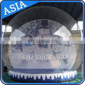 Inflatable clear bubble tent, human snow globe for Christmas