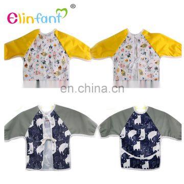 Hot Selling Baby Bib With Long Sleeves Baby Cute Waterproof Bibs