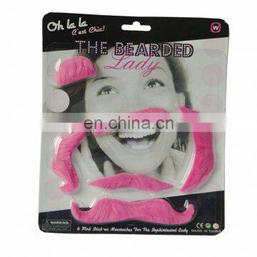 plush pink mustache M-U436
