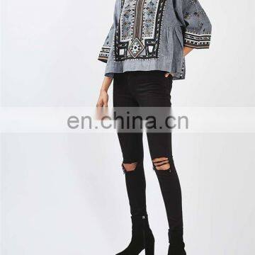 New Fashionable Patch Work Blouse Designs All Hot Sexy Women Blouse and Shirt for Ladies African Style photo-3