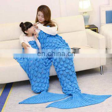 New fish scale style family mermaid tail blanket