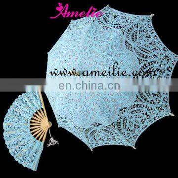 Belgian lace parasols and lace hand fans