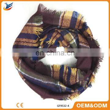 Hot Sell knitted acrylic scarf 2017