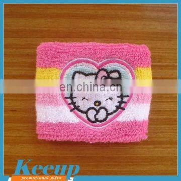 custom promotional sweat cotton woven wristband